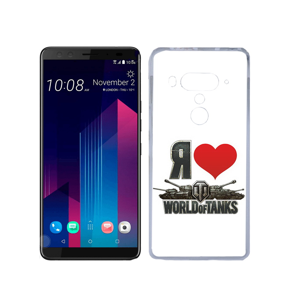 

Чехол MyPads Tocco для HTC U12+ я люблю ворлд оф танк, Прозрачный, Tocco