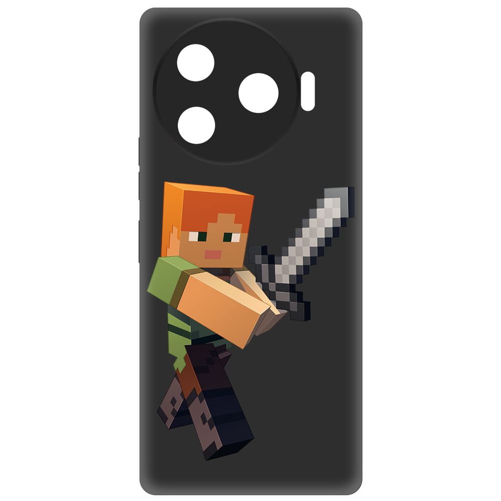 

Чехол-накладка Krutoff Soft Case Minecraft-Алекс для TECNO Camon 30 Pro 5G черный