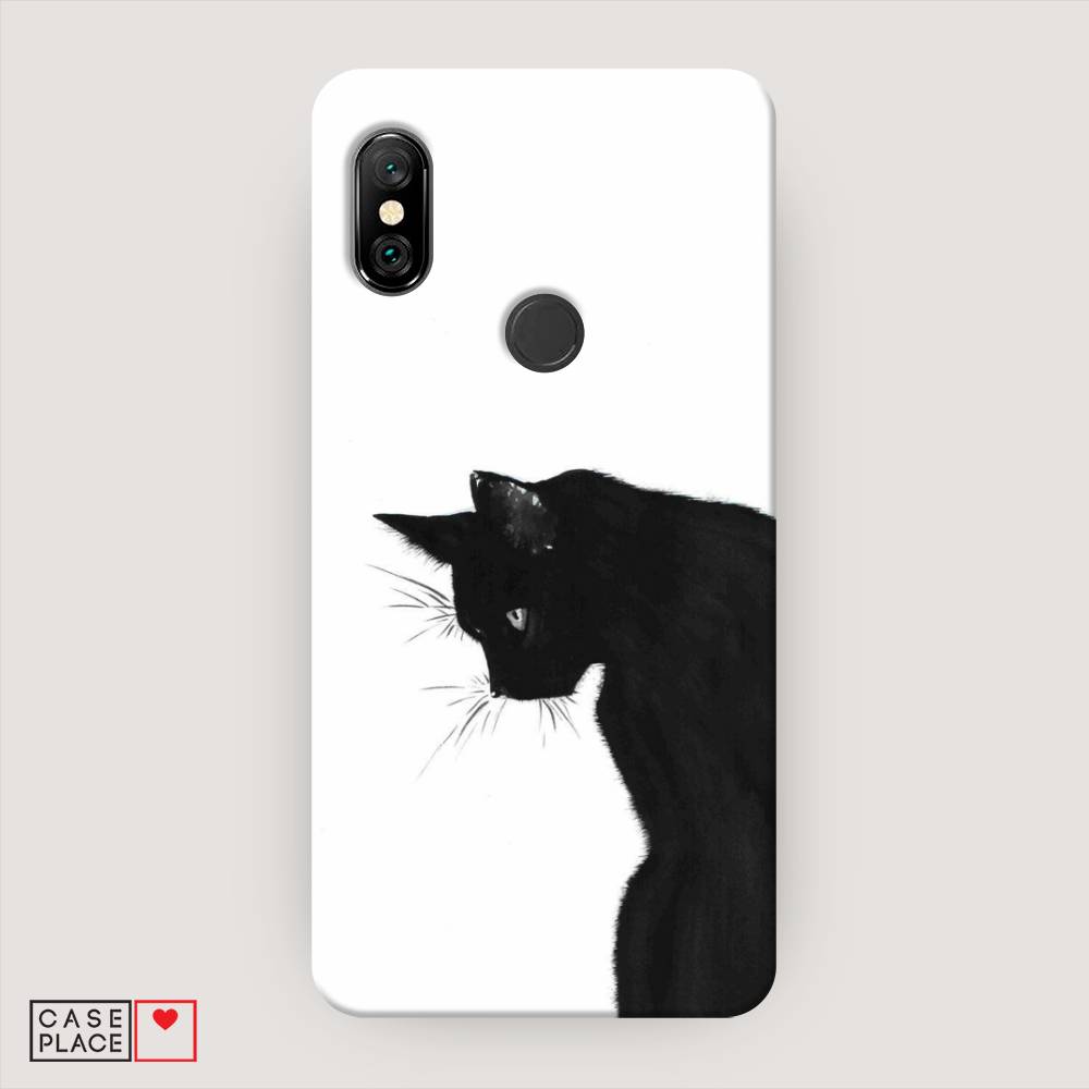 фото Пластиковый чехол "black cat" на xiaomi redmi note 6 pro awog