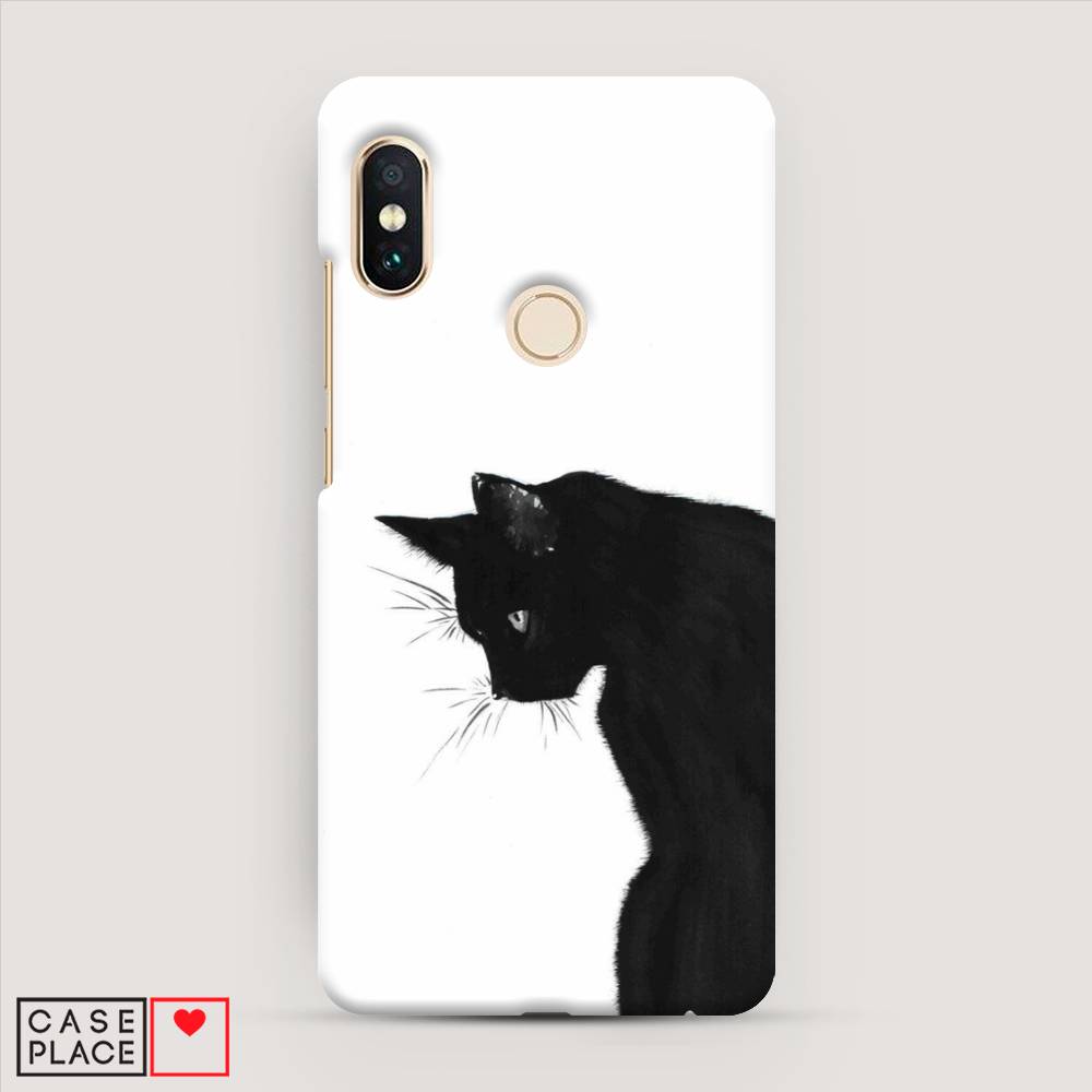 фото Пластиковый чехол "black cat" на xiaomi redmi note 5 awog