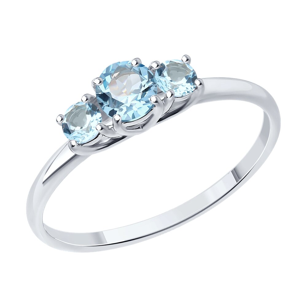 

Кольцо из серебра р. 17 SOKOLOV 92014423, топаз, 92014423