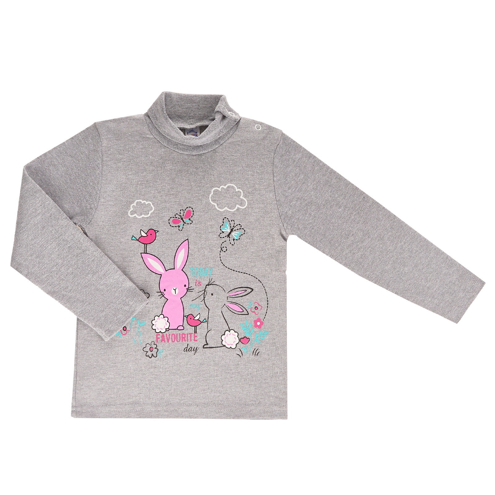 

Водолазка детская Bonito kids BK007D цв. серый меланж р. 98, BK007D