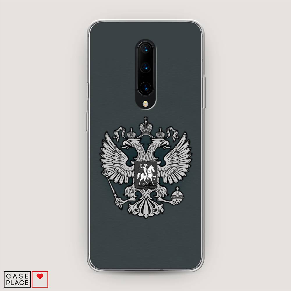 фото Чехол awog "герб россии серый" для oneplus 8