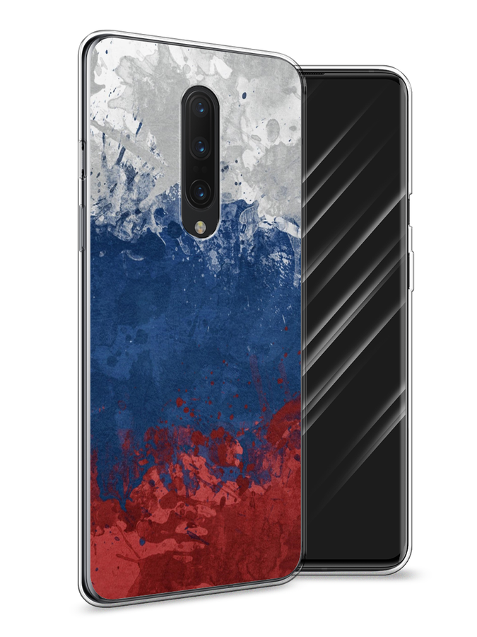 

Чехол Awog на OnePlus 8 / ВанПлас 8 "Флаг России неровный", Белый;синий;красный, 151250-5
