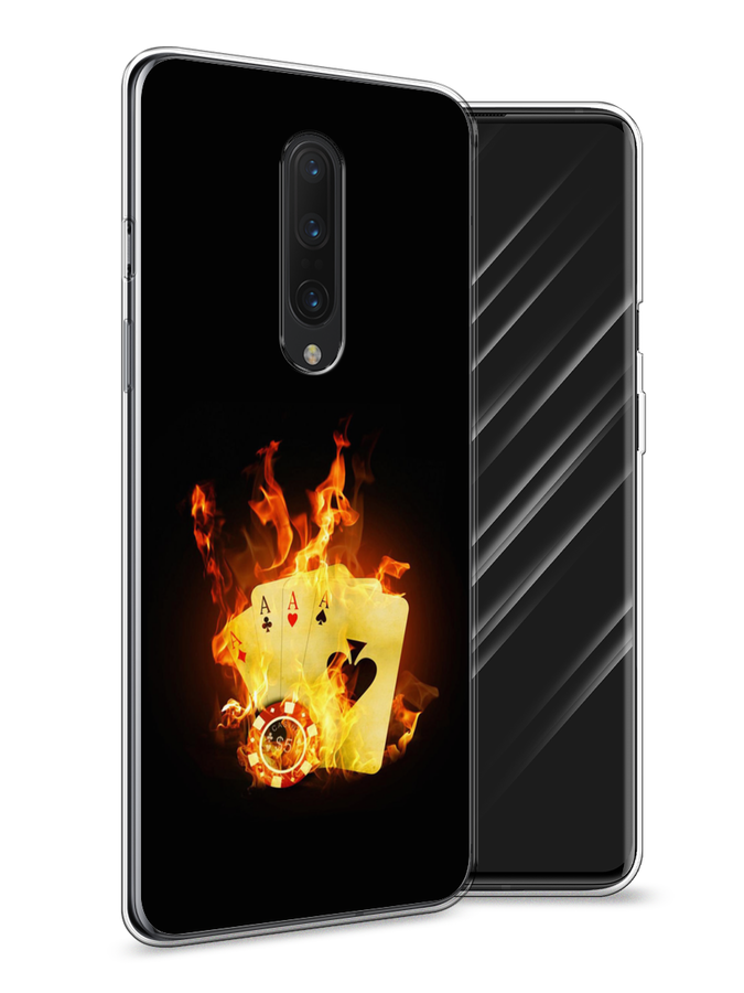 

Чехол Awog на OnePlus 8 / ВанПлас 8 "Горящие карты", Черный;оранжевый, 151250-9