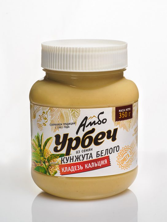 

Урбеч Амбо из семян белого кунжута 350 грамм, 5004