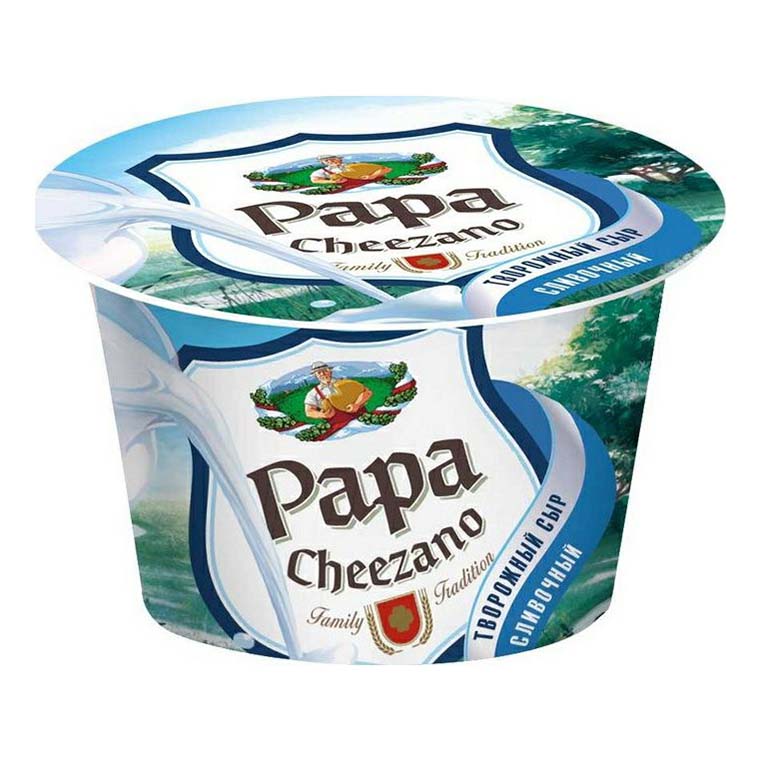 

Творожный сыр Papa Cheezano сливочный 60% 160 г