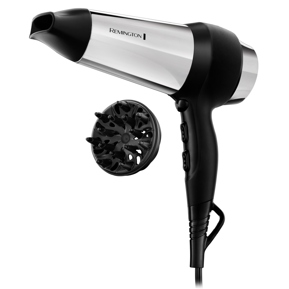 

Фен Remington D4200 2 000 Вт черный, серебристый, D4200