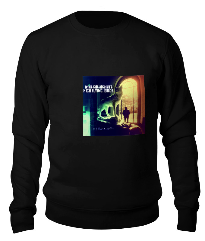 

Свитшот унисекс Printio Noel gallagher's high flying birds черный L, Noel gallagher's high flying birds