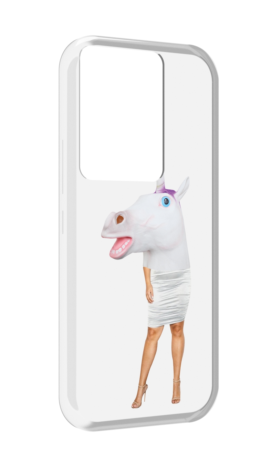 

Чехол MyPads голова-единорога для Itel Vision 3 Plus / Itel P38 Pro, Прозрачный, Tocco