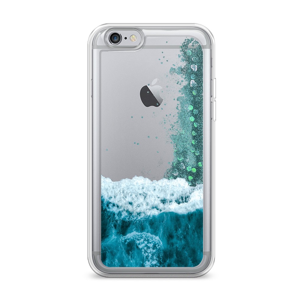 

Жидкий чехол с блестками "Морская пучина" на Apple iPhone 6, 10495-1