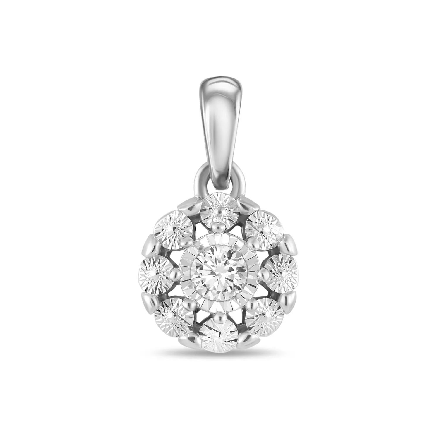 Кулон из белого золота MIUZ Diamonds (Московский ювелирный завод) P01-PL-33606, бриллиант
