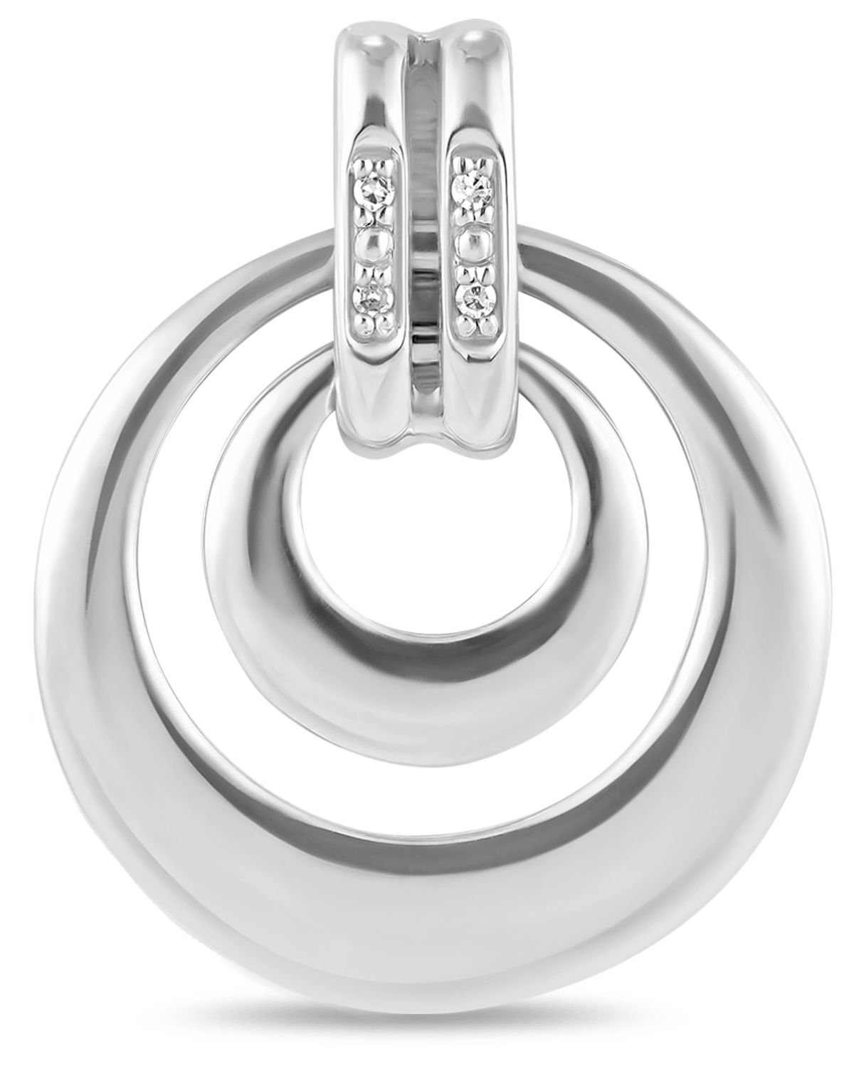 Кулон из белого золота MIUZ Diamonds (Московский ювелирный завод) P01-34743, бриллиант