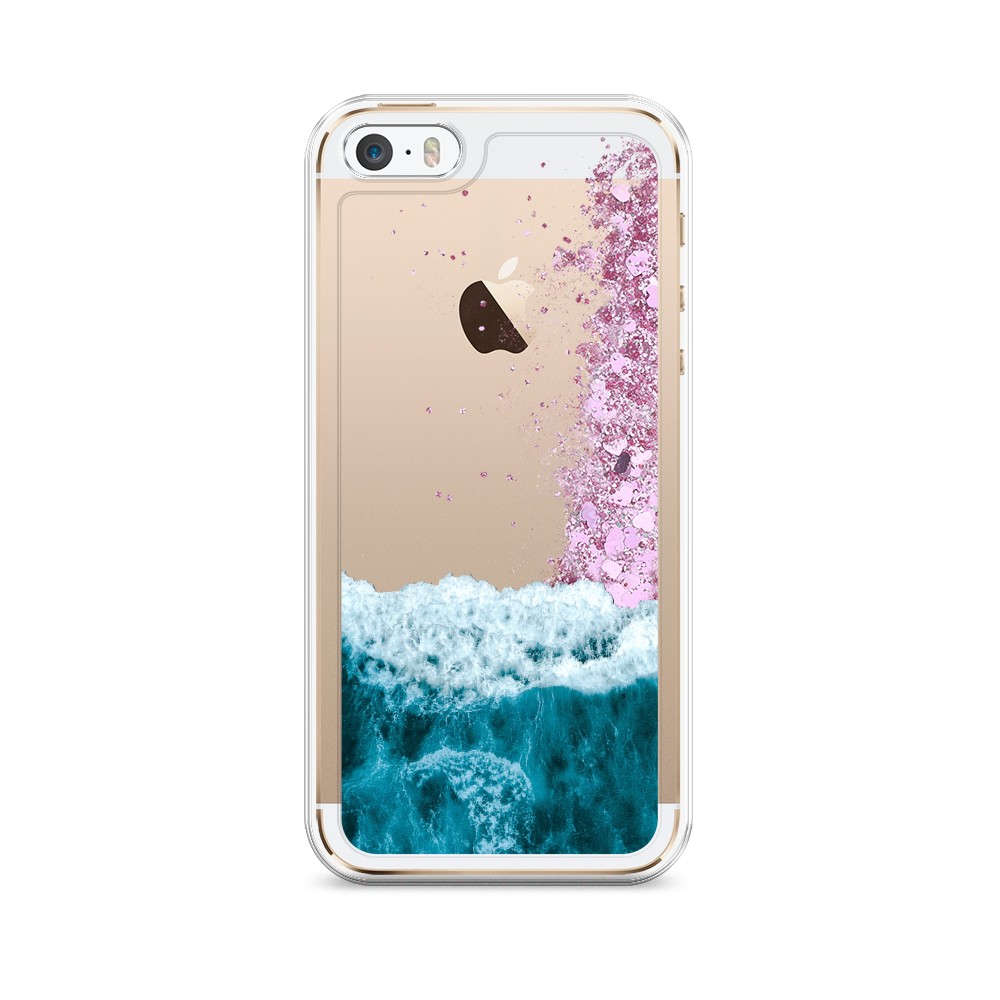 

Жидкий чехол с блестками "Морская пучина" на Apple iPhone 5, 10394-1