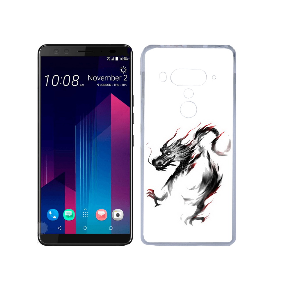 

Чехол MyPads Tocco для HTC U12+ черный дракон, Прозрачный, Tocco