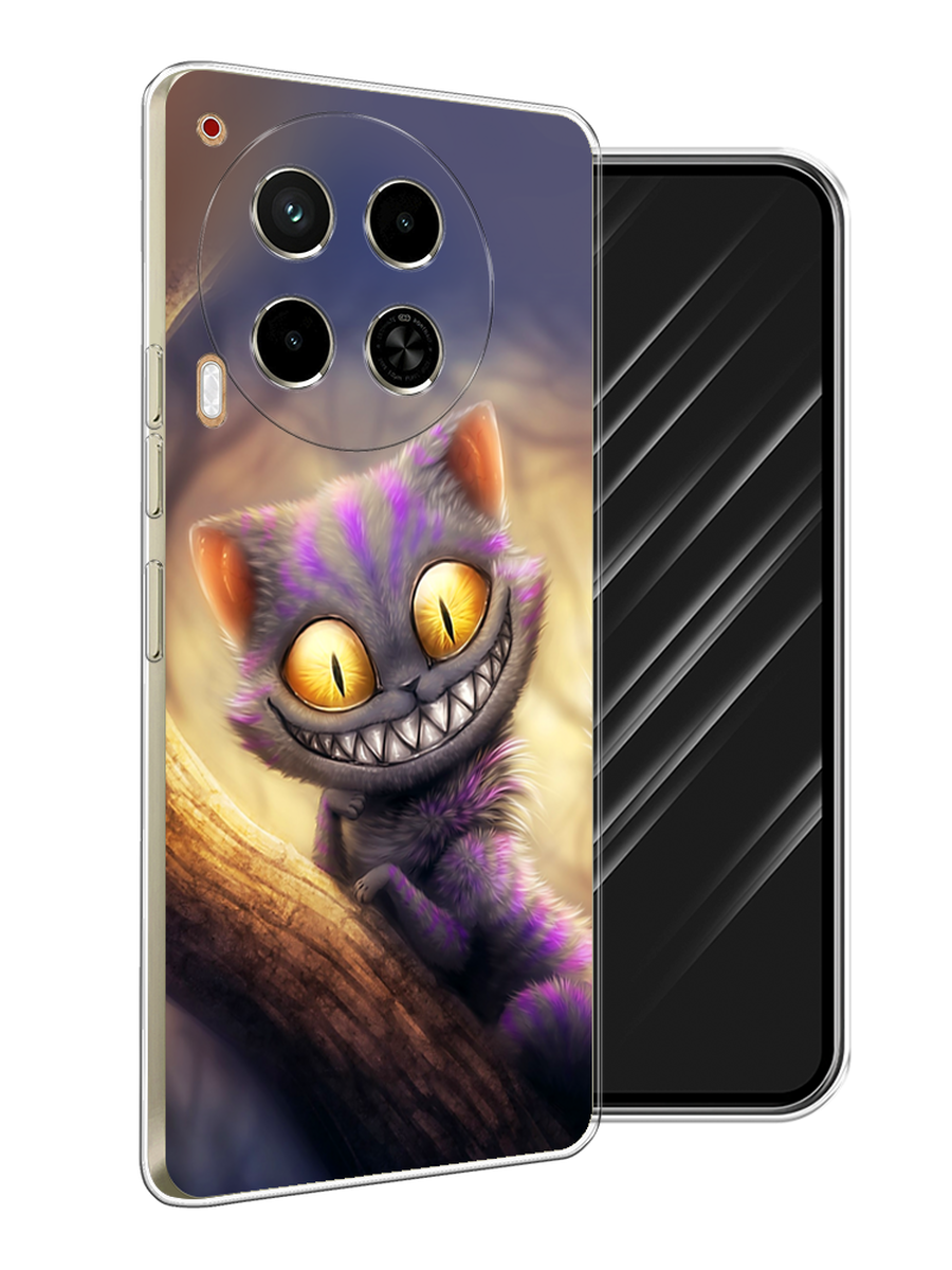 

Чехол Awog на Tecno Camon 30 4G "Cheshire Cat", Фиолетовый;желтый, 305650-1