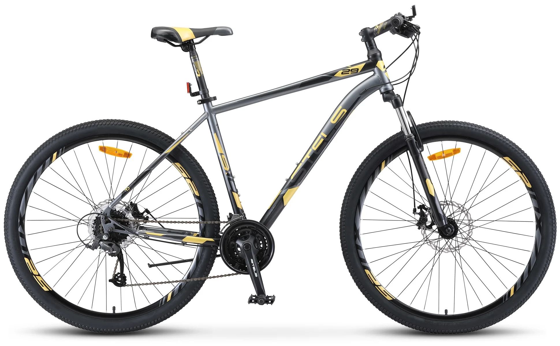 

Велосипед Stels Navigator 910 MD 29 V010 (2019) 20.5 черный/золото LU079529