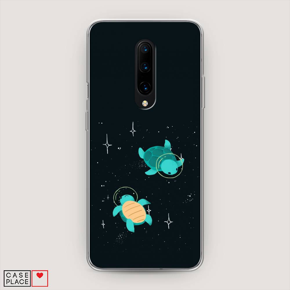 

Чехол Awog на OnePlus 8 / ВанПлас 8 "Черепашки космонавты", Черный;синий, 151250-4