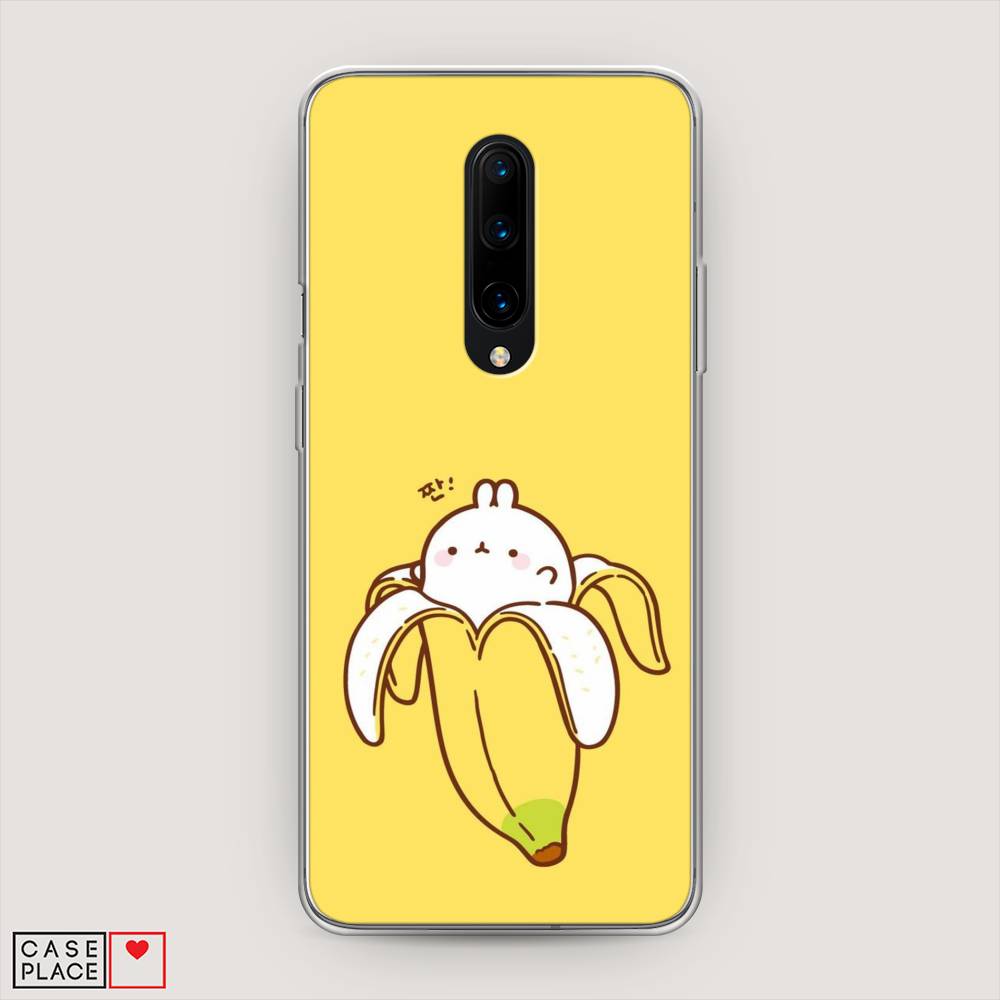 

Чехол Awog на OnePlus 8 / ВанПлас 8 "Зайчик-бананчик", Желтый;белый, 151250-2