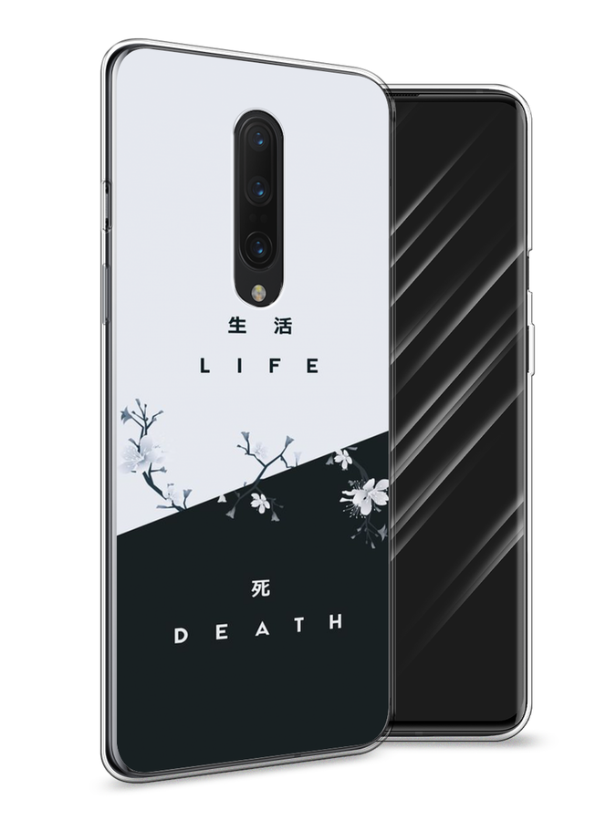 

Чехол Awog на OnePlus 8 / ВанПлас 8 "Life and death", Черный;серый, 151250-7