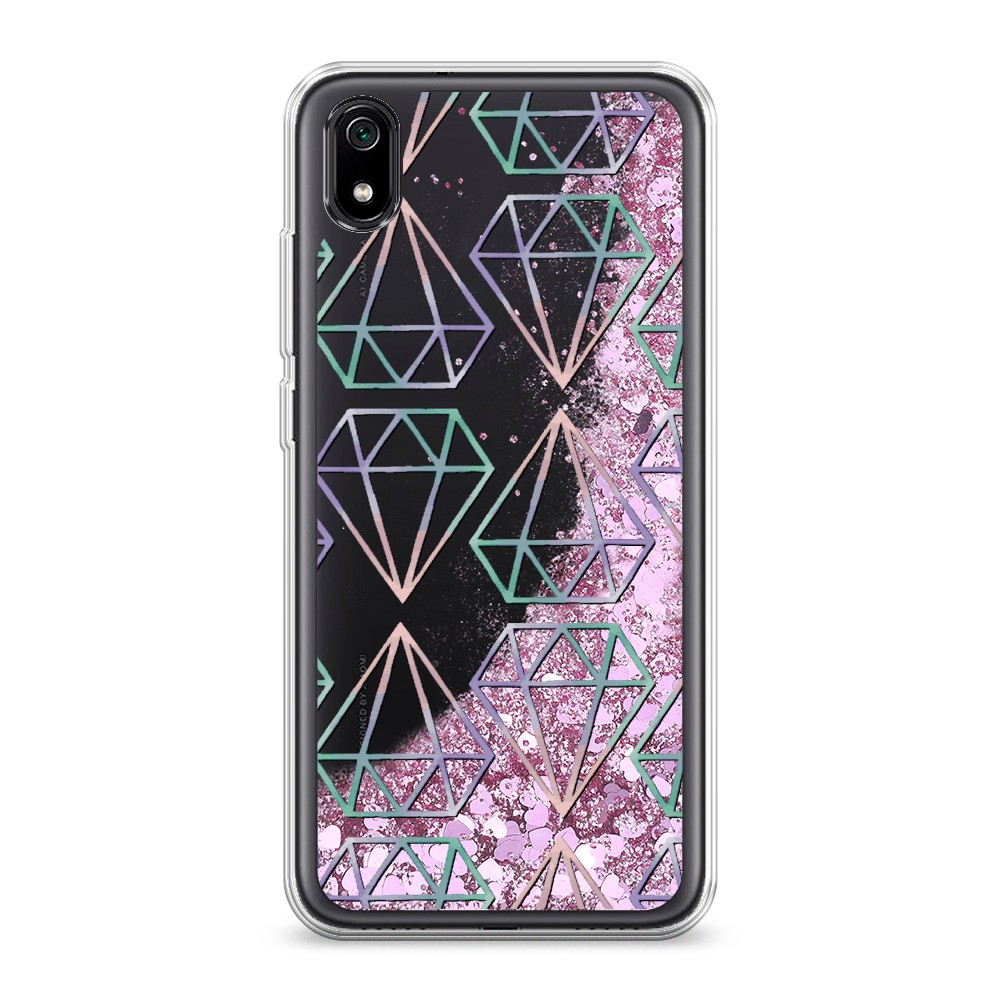 

Жидкий чехол с блестками "Бриллианты голографика" на Xiaomi Redmi 7A, 35494-1