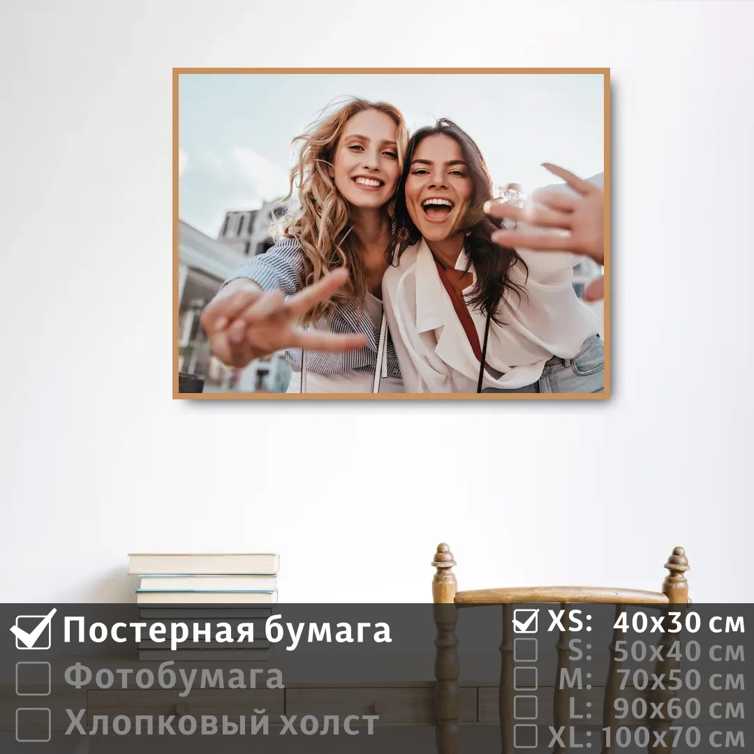 

Постер на стену ПолиЦентр Девушки молодость и дружба 40х30 см, ДевушкиМолодостьИДружба