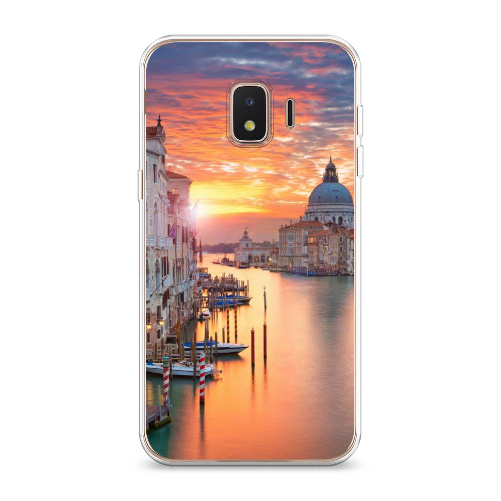 

Чехол на Samsung Galaxy J2 Core (2020) "Восход 11", Розовый;оранжевый, 2100550-2