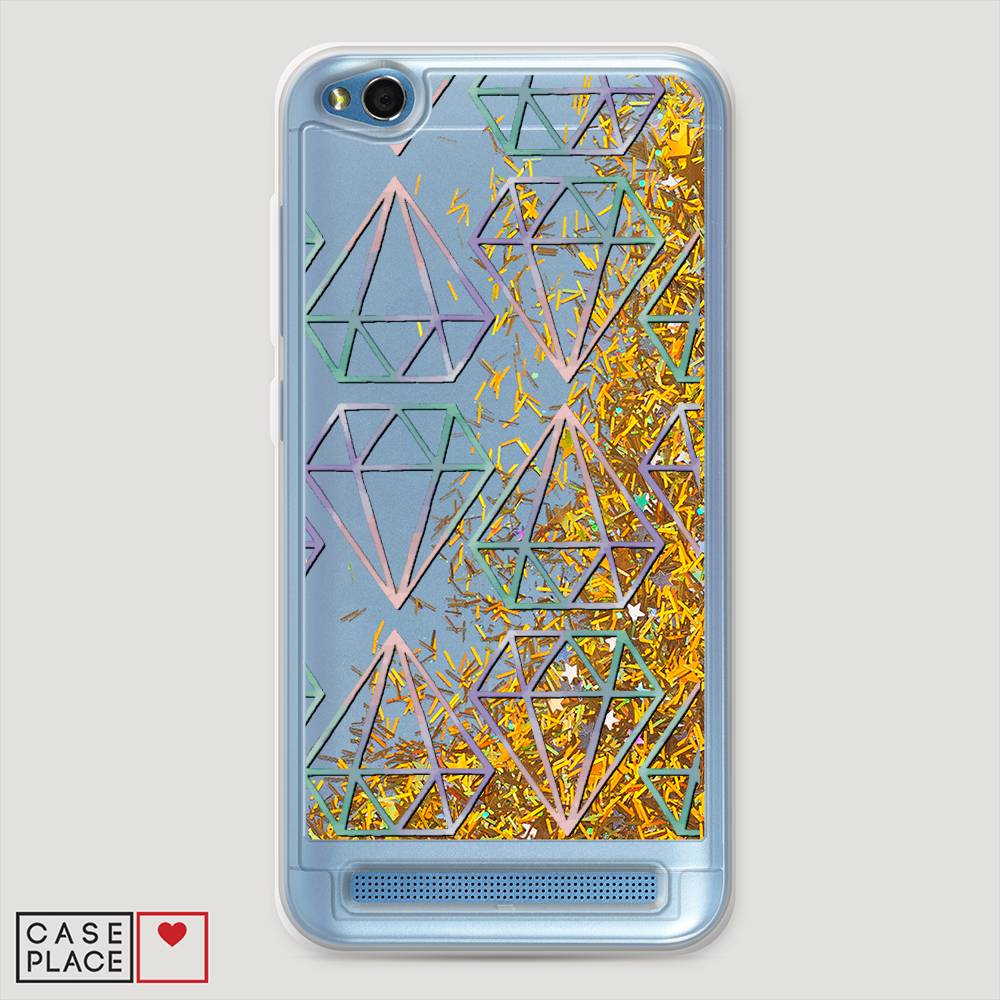 

Жидкий чехол с блестками "Бриллианты голографика" на Xiaomi Redmi 5A, 32890-1