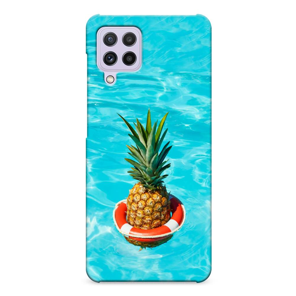 

Пластиковый чехол "Ананас в бассейне" на Samsung Galaxy A22