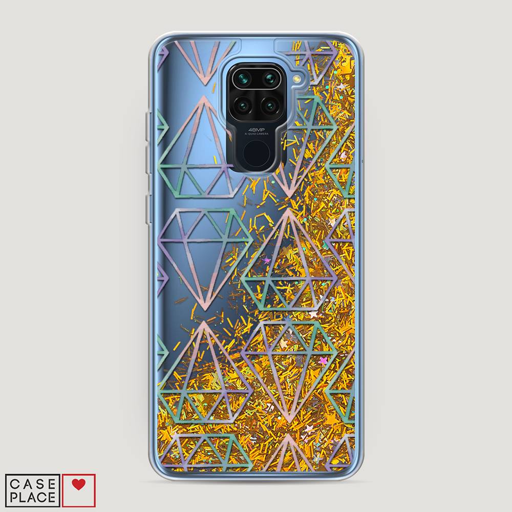 

Жидкий чехол с блестками "Бриллианты голографика" на Xiaomi Redmi 10X 4G, 38290-1