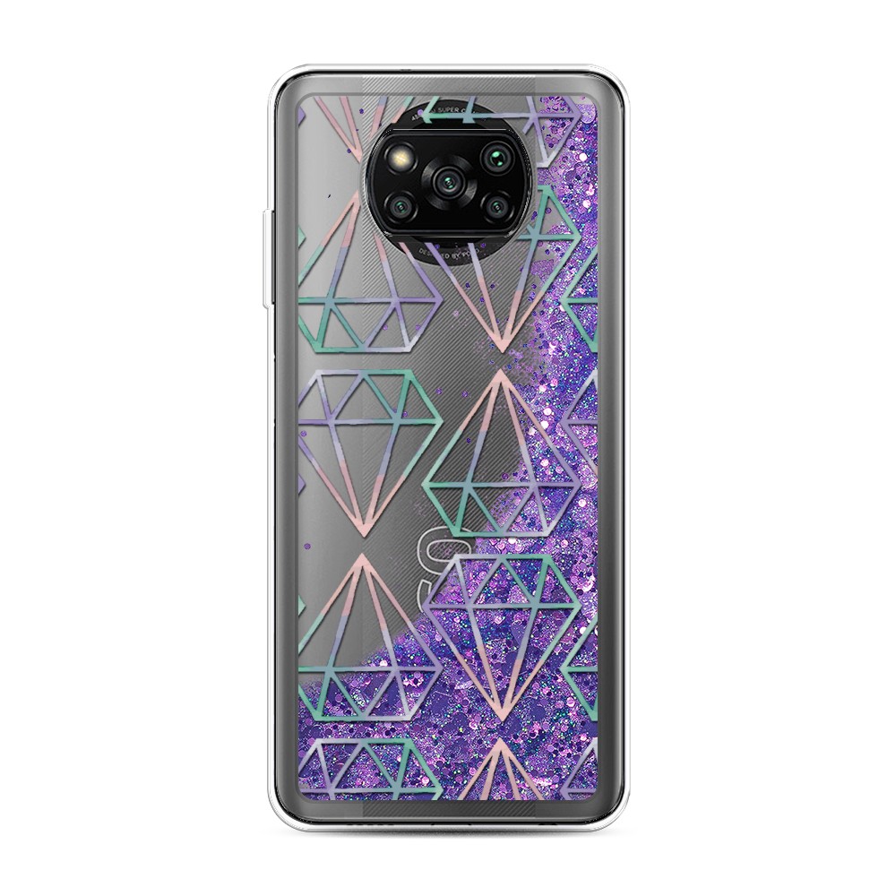 

Чехол Awog на Poco X3/X3 Pro "Бриллианты голографика", Разноцветный, 310692-1