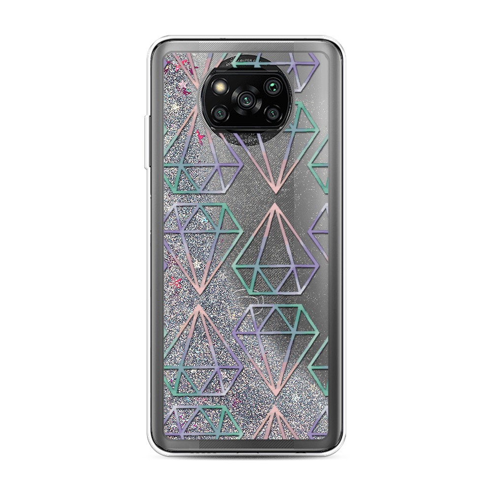 

Чехол Awog на Poco X3/X3 Pro "Бриллианты голографика", Разноцветный, 310691-1