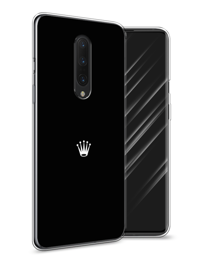 

Чехол Awog на OnePlus 8 / ВанПлас 8 "Белая корона на черном фоне", Черный, 151250-7