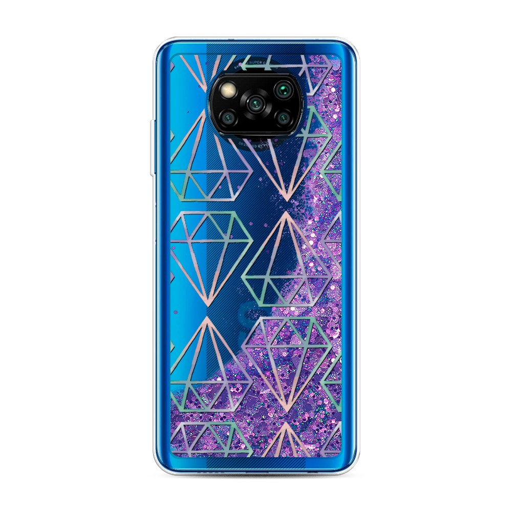 

Чехол Awog на Poco X3/X3 Pro "Бриллианты голографика", Разноцветный, 39292-1