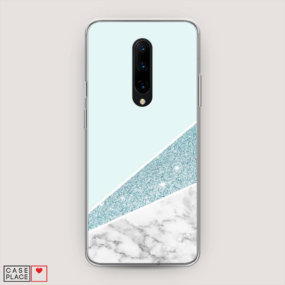 

Чехол Awog на OnePlus 8 / ВанПлас 8 "Мрамор с голубыми блестками", Голубой;белый, 151250-3