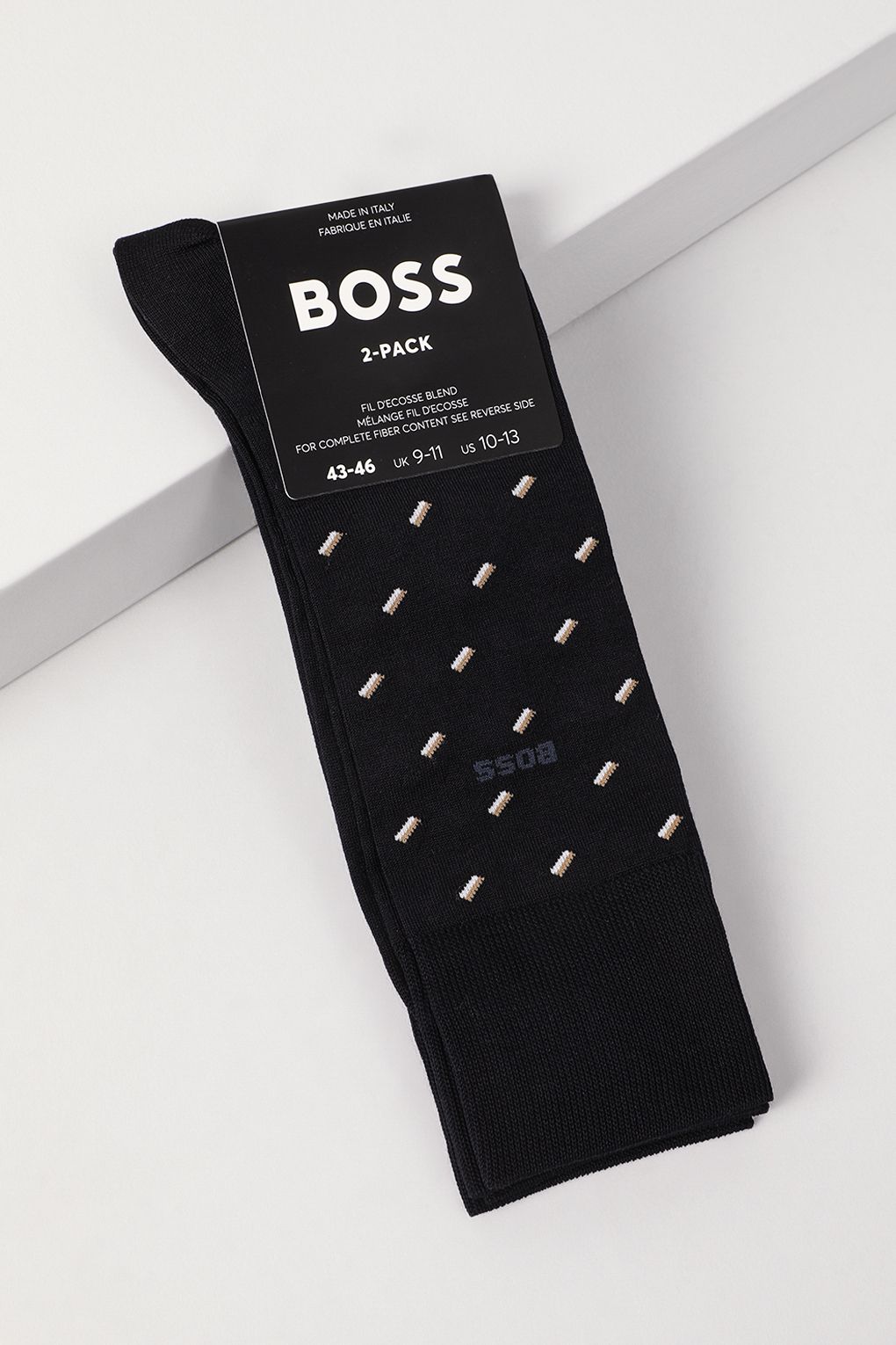 Комплект носков мужских Boss 50478350 синих 43-46 2 пары 3190₽