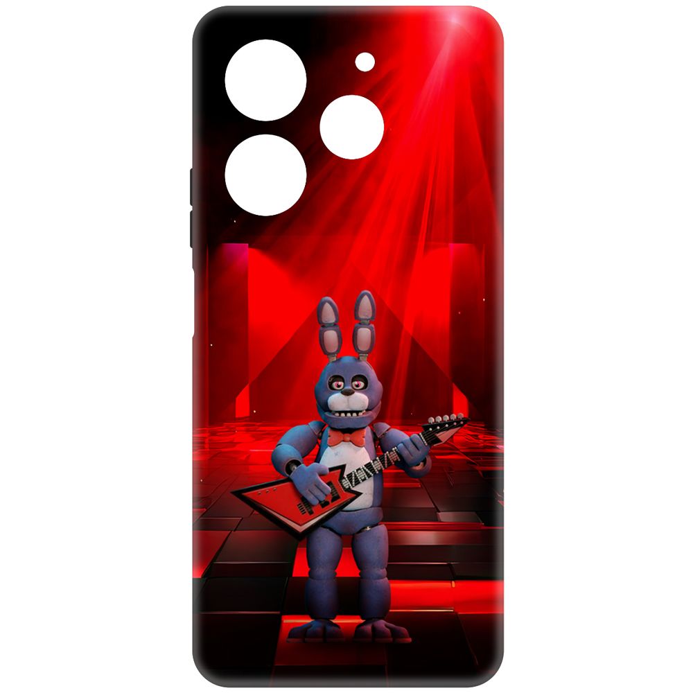 

Чехол-накладка Krutoff Soft Case ФНАФ - Бонни с гитарой для TECNO Pova 6 Neo черный