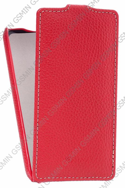 

Кожаный чехол для HTC One Mini / M4 Sipo Premium Leather Case - V-Series (Красный)