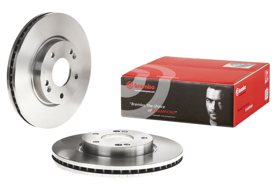 

Диск тормозной передн HYUNDAI: COUPE 02-, TUCSON 04-, KIA: SPORTAGE 04-, BREMBO 09.9574.10