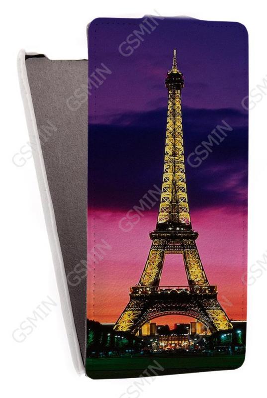 Кожаный чехол для Lenovo A880 Art Case (Белый) (Дизайн 154)