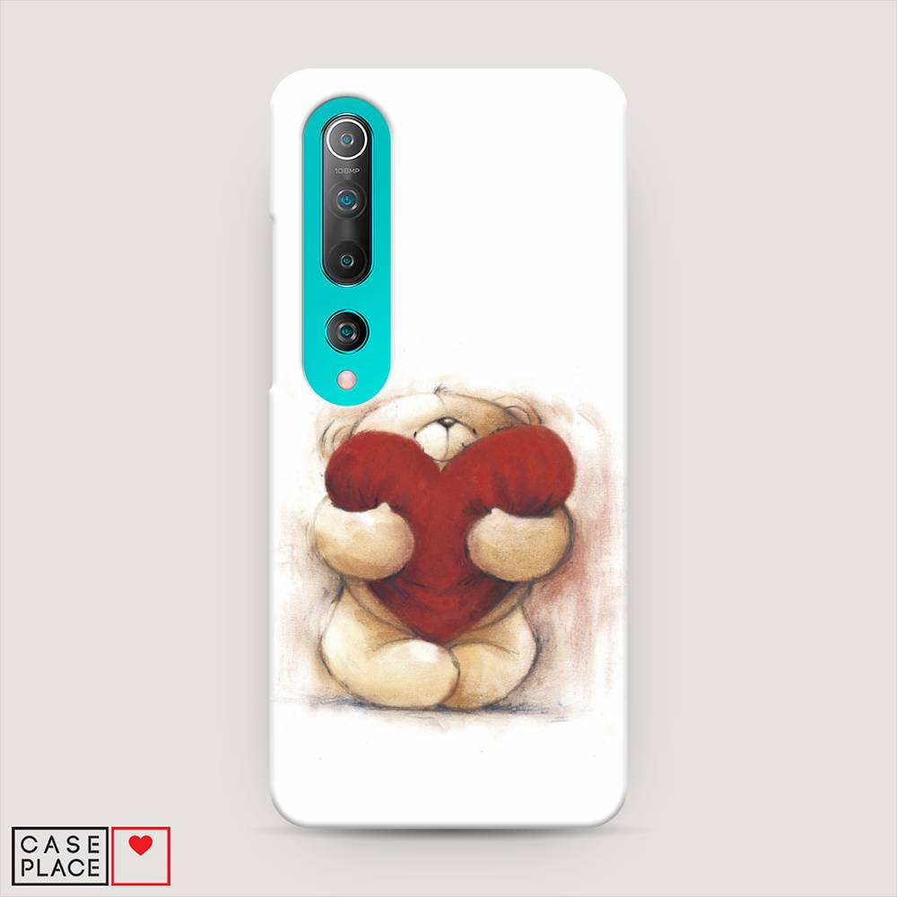 

Пластиковый чехол "Мишка с сердцем 1" на Xiaomi Mi 10, 37520-5