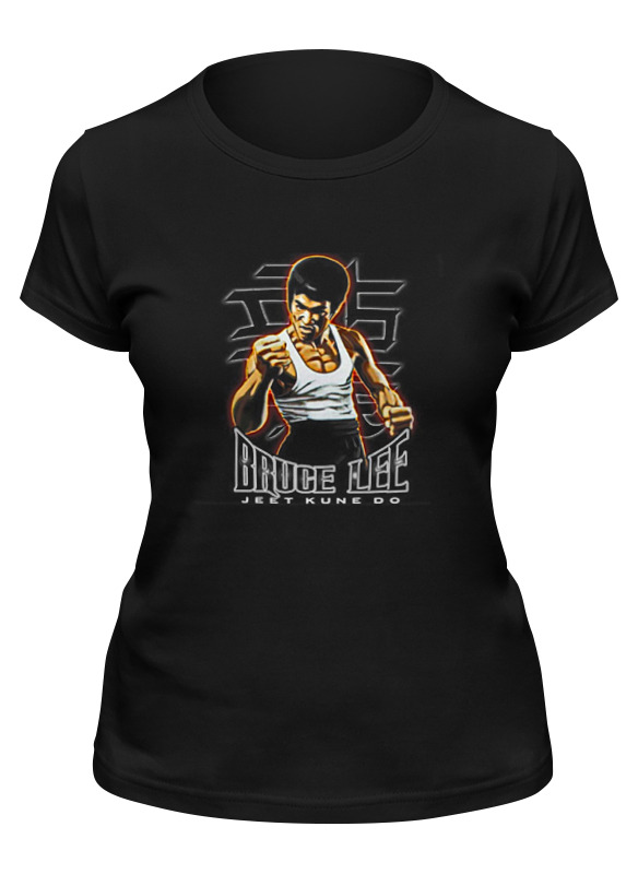 

Футболка женская Printio Bruce lee черная 2XL, Черный, Bruce lee