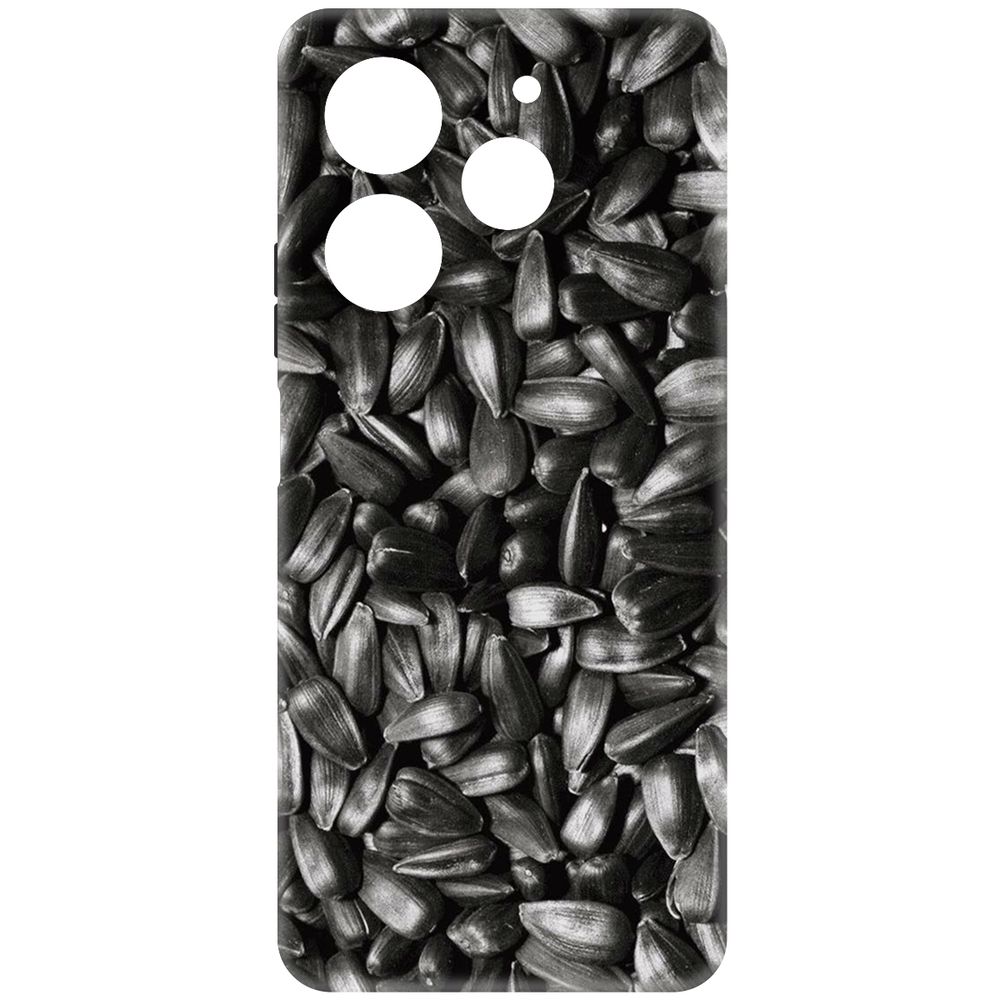 

Чехол-накладка Krutoff Soft Case Семечки для TECNO Pova 6 Neo черный