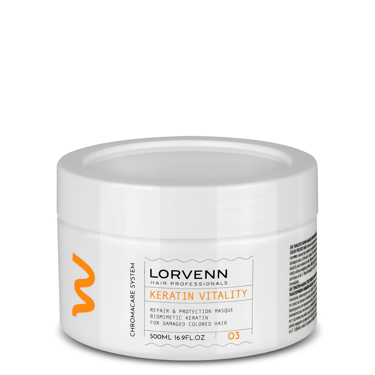 Маска для волос Lorvenn Hair Proffesional Keratin Vitality восстанавливающая 500 мл