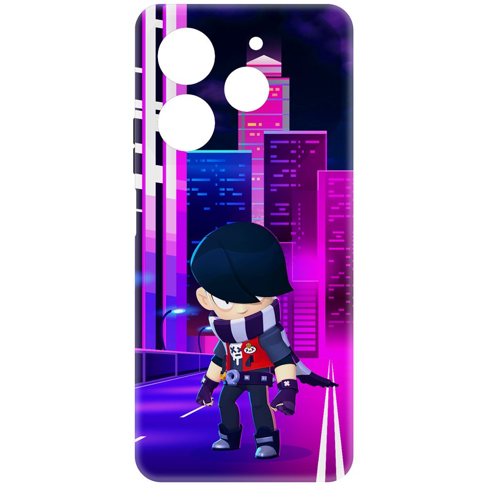 

Чехол-накладка Krutoff Soft Case Brawl Stars - Эдгар для TECNO Pova 6 Neo черный