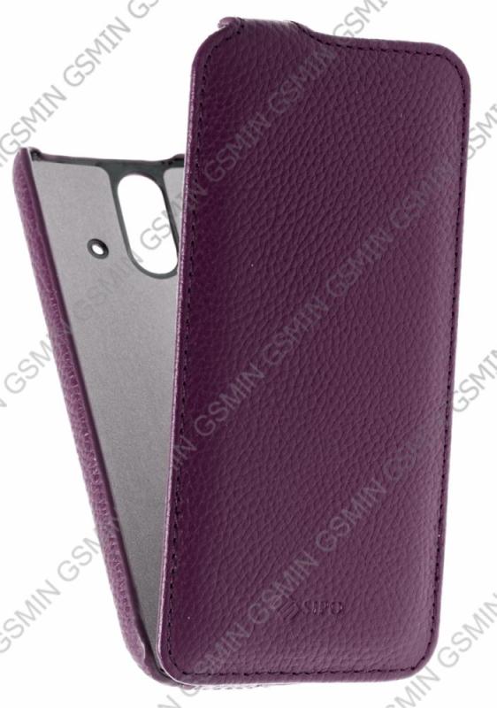 

Кожаный чехол для HTC One Dual Sim E8 Sipo Premium Leather Case - V-Series (Фиолетовый)