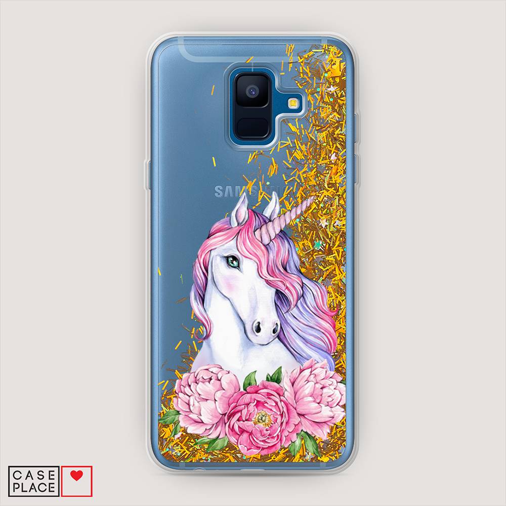 

Чехол Awog "Единорог с пионами" для Samsung Galaxy A6