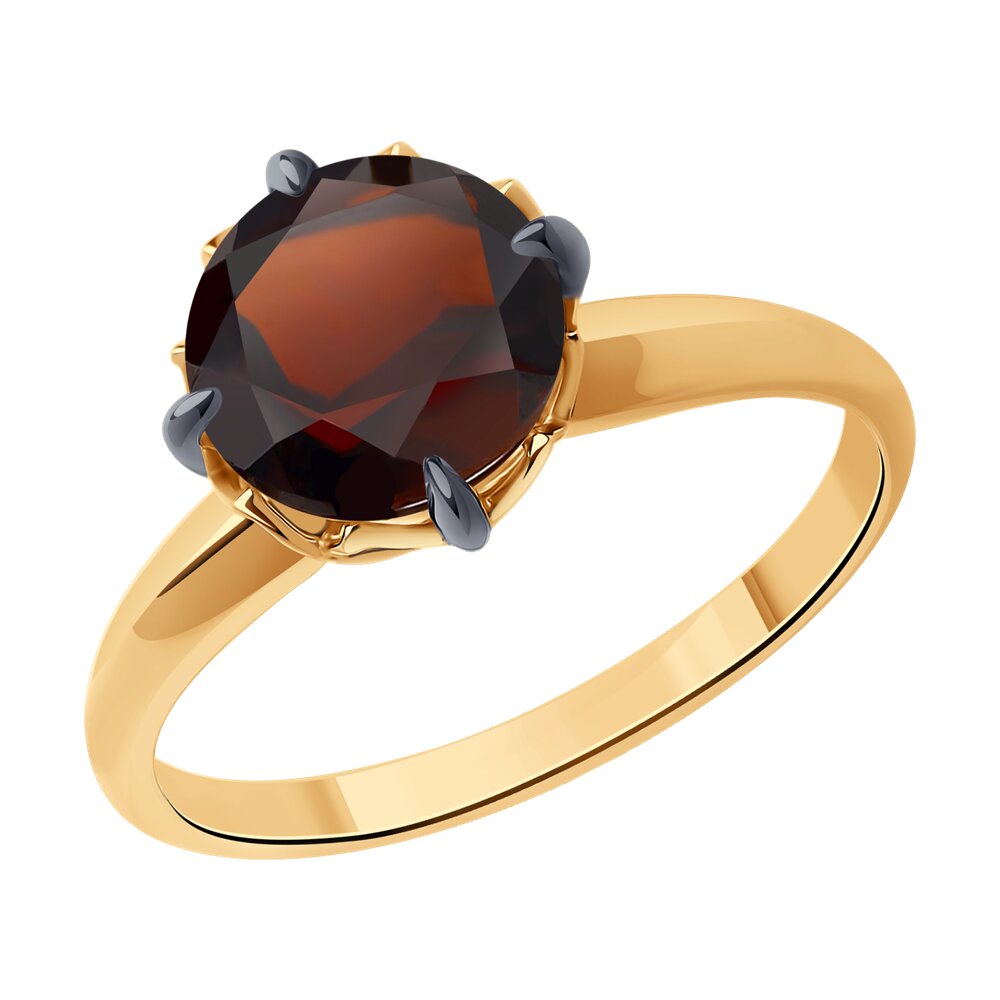 

Кольцо из золота р.  Diamant 51-310-01763-3, гранат, 51-310-01763-3