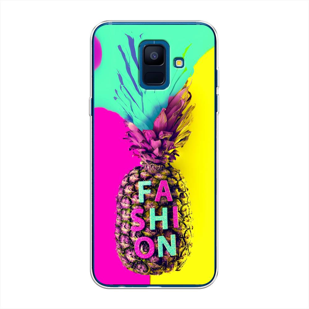 

Чехол Awog на Samsung Galaxy A6 "Кислотный ананас", Желтый;розовый;голубой, 25950-10
