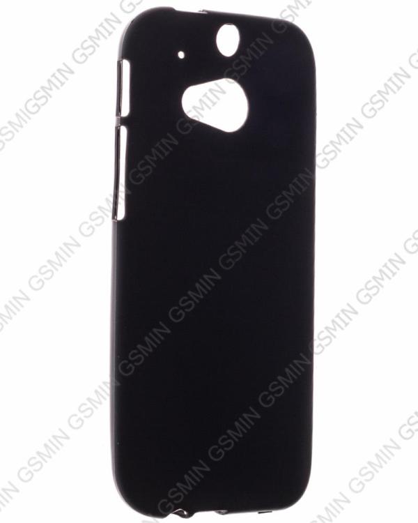 

Чехол силиконовый для HTC One 2 M8 (Матовый Черный)